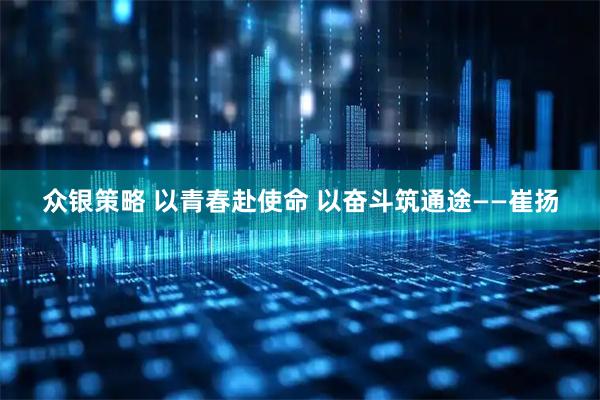 众银策略 以青春赴使命 以奋斗筑通途——崔扬